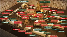 Mapa vánoních trh na Staromstském námstí v roce 2024