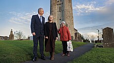 Micheál Martin b�hem kampan� p�ed irskými parlamentními volbami (25. listopadu...