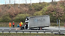 Nehoda na D1 u Miroovic ( 28. listopadu 2024)