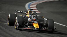 Max Verstappen b�hem Velké ceny Las Vegas.