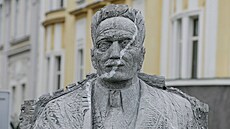 Socha královéhradeckého starosty Frantika Ulricha  (8. listopadu 2010)