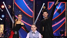 Lucie Vondrá�ková a Luká� Bartun�k s patronem Jakubem Barto�em