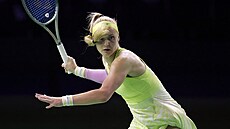 Rebecca �ramková se chystá na úder ve �tvrtfinále Billie Jean King Cupu.