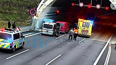 Nehoda na Pra�ském okruhu. (29. 11. 2024)