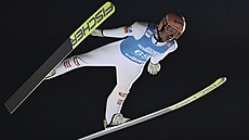 Raku�an Stefan Kraft na m�stku v Lillehammeru.