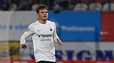 Liberecký Denis Viinský bhem utkání proti Olomouci.