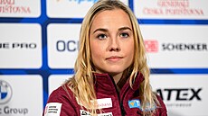 Tereza Voborníková na p�edsezonní tiskové konferenci.
