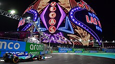 Liam Lawson z RB b�hem tréninku na Velkou cenu Las Vegas