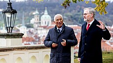 Premiér Petr Fiala se setkal se zvoleným pedsedou Evropské rady Antóniem...
