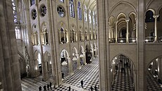 Francouzský prezident Emmanuel Macron p�i�el nav�tívit nov� zrekonstruovanou...