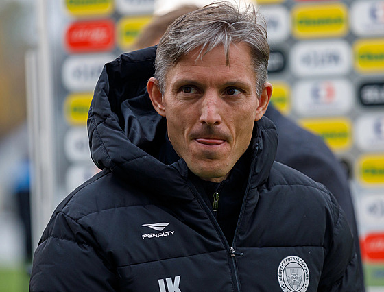 Trenér fotbalist� MFK Vy�kov Jan Kameník.