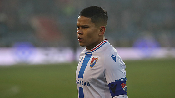 Brazilský fotbalista Ewerton v dresu Baníku Ostrava.