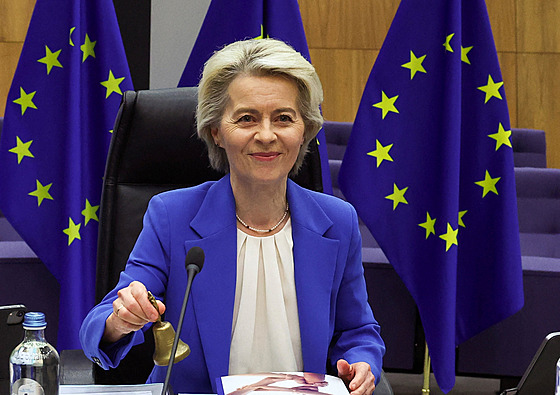 Pedsedkyn Evropské komise Ursula von der Leyenová (4. prosince 2024)