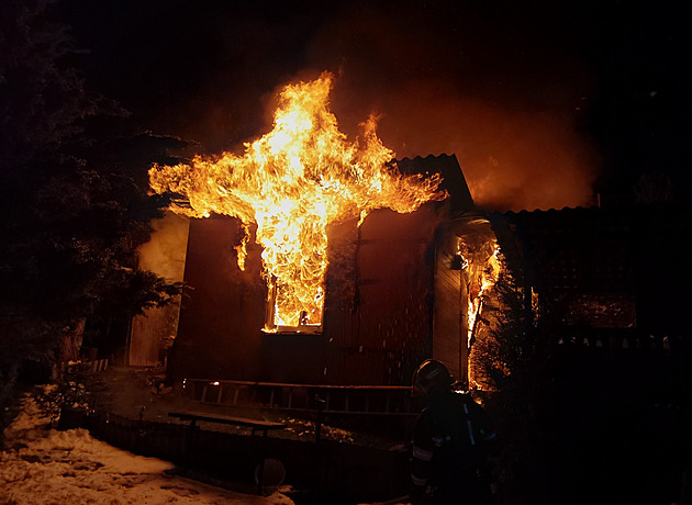 umpertí hasii krotí poár devné chaty v zahrádkáské kolonii. (9. prosince...