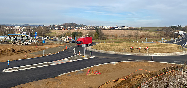 Poslední úpravy ped otevením obchvatu Klatov (27. listopadu 2024)