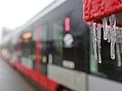 Zamrzla Praha, tedy hlavn tramvaje a vlaky. (2. prosince 2014)