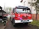 Hasii v Kladn zasahuj u poru budovy v bvalm arelu Poldi v Husk ulici....