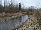 pravy koryta eky Ole na Jablunkovsku provdn Povodm Odry ekologov...