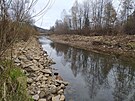 pravy koryta eky Ole na Jablunkovsku provdn Povodm Odry ekologov...