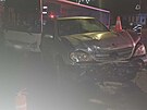 Opil idi havaroval na nvsi v Bernarticch. V aut s nm cestovaly dv dti. 