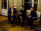 P�í�tí americký prezident Donald Trump se v Pa�í�i se�el s francouzským...