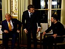 P�í�tí americký prezident Donald Trump se v Pa�í�i se�el s francouzským...