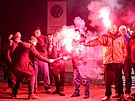Zam�stnanci Volkswagenu v n�meckém Cvikov� demonstrují svou ochotu stávkovat....