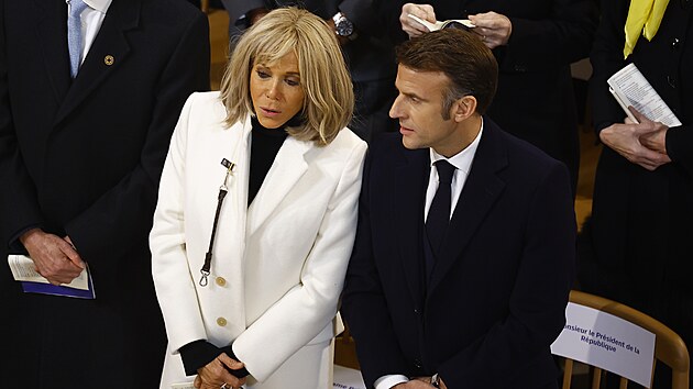 V Pa��i slavnostn� otev�eli opravenou katedr�lu Notre-Dame, kterou p�ed v�ce ne� p�ti lety poni�il po��r. (7. prosince 2024)