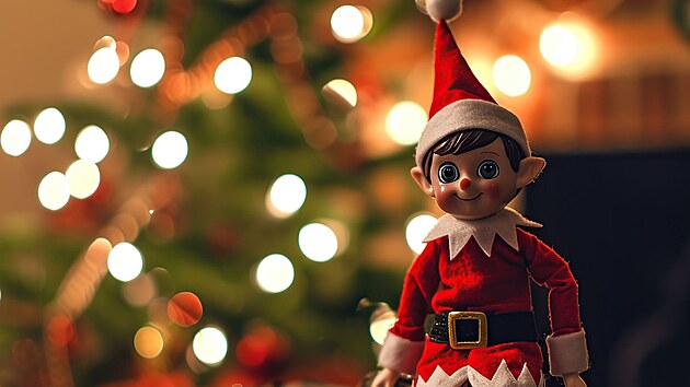 The Elf on the Shelf � v�no�n� sk��tek, kter� d�l� p�es noc neplechy.