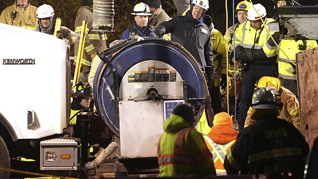 Z�chrann� pr�ce nedaleko m�ste�ka Marguerite, kde se ztratila Elizabeth Pollardov� (3. prosince 2024)