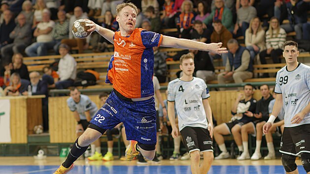 Momentka z extraligov�ho utk�n� Talent Plze� - Lovosice