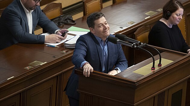 Sch�ze Poslaneck� sn�movny. Na sn�mku Patrik Nacher (ANO). (5. prosince 2024)