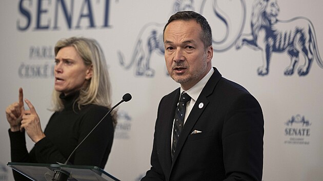 Sen�t za�al projedn�vat d�chodovou reformu. Ta by mimo jin� postupn� zv��ila v�k odchodu do penze z 65 na 67 let. Na sn�mku Jan Grulich. (4. prosince 2024)