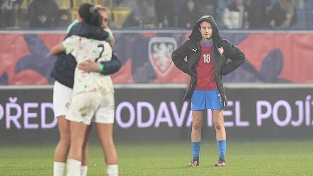 Teplice, 3.12. 2024, fotbal �esko Portugalsko bar� o ME �eny. Kamila Dubcov�...