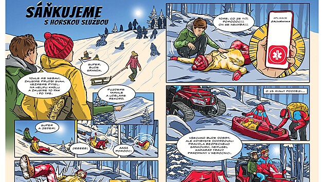 Ukzka z komiksu horsk sluby