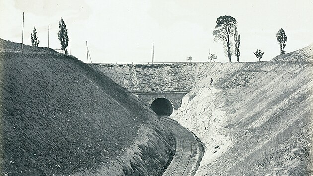 Znojemsk� tunel v roce 1871