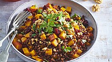 Sal�t z �erven� p�enice s vla�sk�mi o�echy