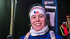 Kristýna Otcovská v cíli zkráceného vytrvalostního závodu Sv�tového poháru v...