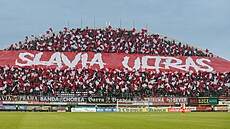 Choreo slávistických fanou�k� v Olomouci