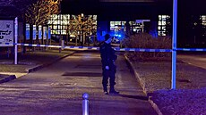 Uzavené okolí Západoeské univerzity v Plzni (4. prosince 2024)