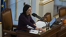 Schůze Poslanecké sněmovny. Na snímku Markéta Pekarová Adamová (TOP 09). (5....