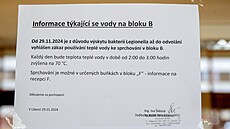 Studentm komplikuje ivot na kolejích výskyt bakterií legionella. (5. prosince...