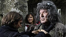 Z natáení pohádky Peklo s princeznou - Milo Forman v roli pekelníka