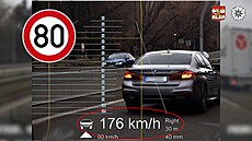 Mladík v BMW uhán�l Brnem rychlostí 176 kilometr�
