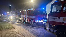 Hasi�i v noci na úterý 3. prosince likvidovali po�ár p�ístavku rodinného domu v...