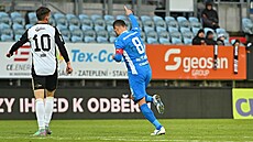 Marek Matjovský z Mladé Boleslavi se raduje ze své druhé branky v ligovém...