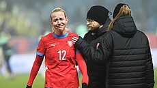 Teplice, 3.12. 2024, fotbal �esko  Portugalsko bará� o ME �eny. Klára Cahynová...