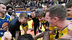 Ústí nad Labem, 8.12. 2024, Sluneta Ústí - BK Nymburk, utkání NBL. Ústí slaví...