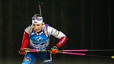 Lucie Charvátová b�hem �enské �tafety v Kontiolahti.