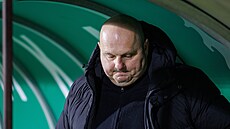 Kou Bohemians Jaroslav Veselý je nespokojený s vývojem utkání.